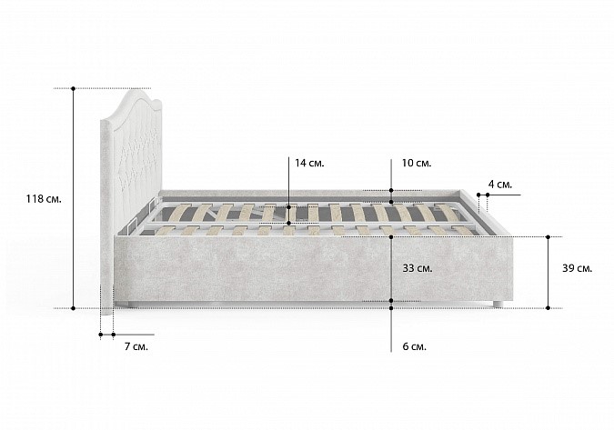 Двуспальная кровать Ancona 180х200 с основанием в Петрозаводске - изображение 86
