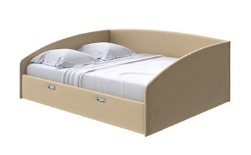 Спальная кровать Bono 160х200, Экокожа (Золотой перламутр) в Петрозаводске