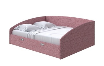 Двуспальная кровать Bono 160х200, Рогожка (Levis 62 Розовый) в Петрозаводске