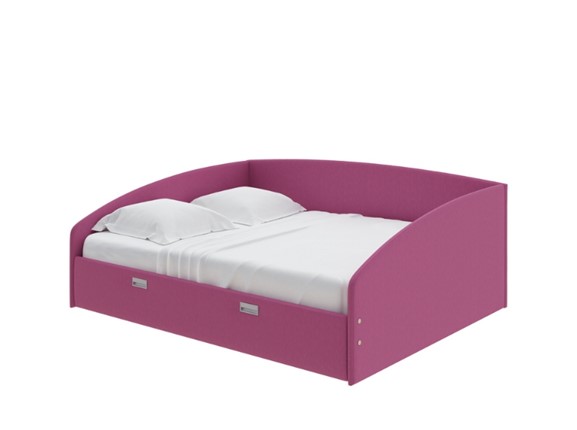Спальная кровать Bono 160х200, Рогожка (Savana Berry) в Петрозаводске - изображение