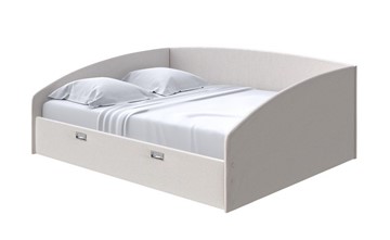 Спальная кровать Bono 160х200, Велюр (Scandi Cotton 3 Лён) в Петрозаводске