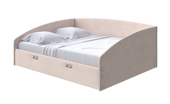 Кровать спальная Bono 160х200, Велюр (Ultra Суфле) в Петрозаводске - изображение