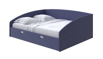 Кровать 2-х спальная Bono 180х200, Рогожка (Firmino Полуночный синий) в Петрозаводске