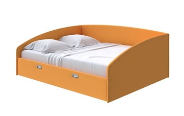 Спальная кровать Bono 180х200, Велюр (Scandi Cotton 18 Шафран) в Петрозаводске