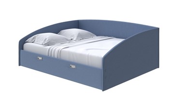 Кровать в спальню Bono 180х200, Велюр (Scandi Cotton 22 Морская гроза) в Петрозаводске