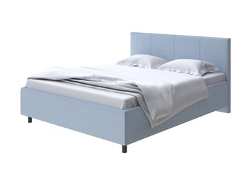 Двуспальная кровать Como (Veda) 3 160х200, Велюр (Scandi Cotton 21 Китайский Голубой) в Петрозаводске