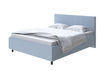 Двуспальная кровать Como (Veda) 3 180х200, Велюр (Scandi Cotton 21 Китайский Голубой) в Петрозаводске