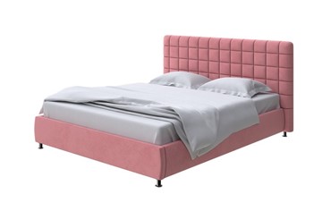 Двуспальная кровать Corso-3 140x200, Велюр (Ultra Ягодный сорбет) в Петрозаводске