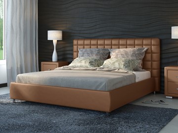 Кровать в спальню Corso-3 180x200, Экокожа (Бронзовый перламутр) в Петрозаводске