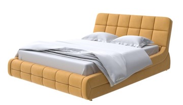 Кровать в спальню Corso-6 140x200, Микрофибра (Diva Шафран) в Петрозаводске - предосмотр