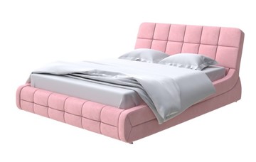 Кровать спальная Corso-6 140x200, Велюр (Casa Жемчужно-розовый) в Петрозаводске