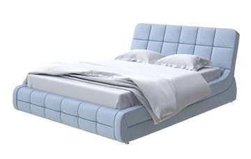 Спальная кровать Corso-6 140x200, Велюр (Scandi Cotton 21 Китайский Голубой) в Петрозаводске