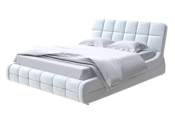 Кровать в спальню Corso-6 160х200, Флок (Бентлей Светло-серый) в Петрозаводске