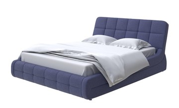 Двуспальная кровать Corso-6 160х200, Рогожка (Firmino Полуночный синий) в Петрозаводске