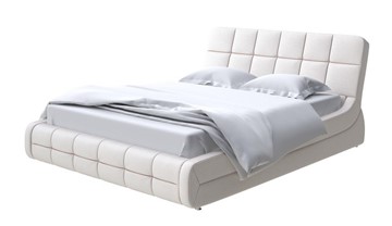 Двуспальная кровать Corso-6 160х200, Велюр (Scandi Cotton 3 Лён) в Петрозаводске