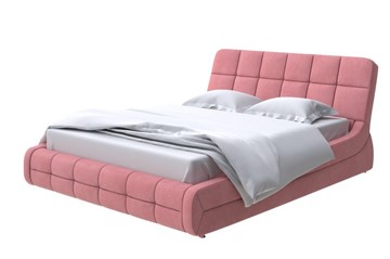 Двуспальная кровать Corso-6 160х200, Велюр (Ultra Ягодный сорбет) в Петрозаводске