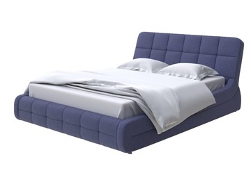 Двуспальная кровать Corso-6 180х200, Рогожка (Firmino Полуночный синий) в Петрозаводске