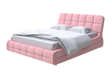 Кровать спальная Corso-6 200х200, Велюр (Casa Жемчужно-розовый) в Петрозаводске - предосмотр