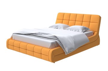 Кровать в спальню Corso-6 200х200, Велюр (Scandi Cotton 18 Шафран) в Петрозаводске - предосмотр