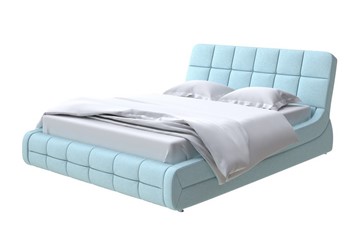 Двуспальная кровать Corso-6 200х200, Велюр (Scandi Cotton 20 Голубой Лед) в Петрозаводске