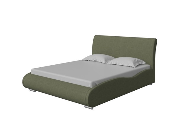 Кровать спальная Corso-8 Lite 140x200, Искусственная шерсть (Лама Авокадо) в Петрозаводске - изображение