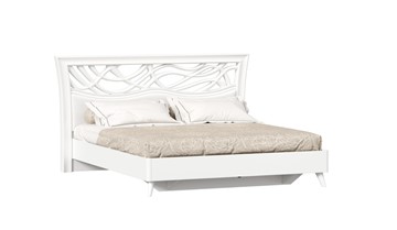 Кровать двуспальная Джулия 1800 с кроватным основанием, Белый в Петрозаводске