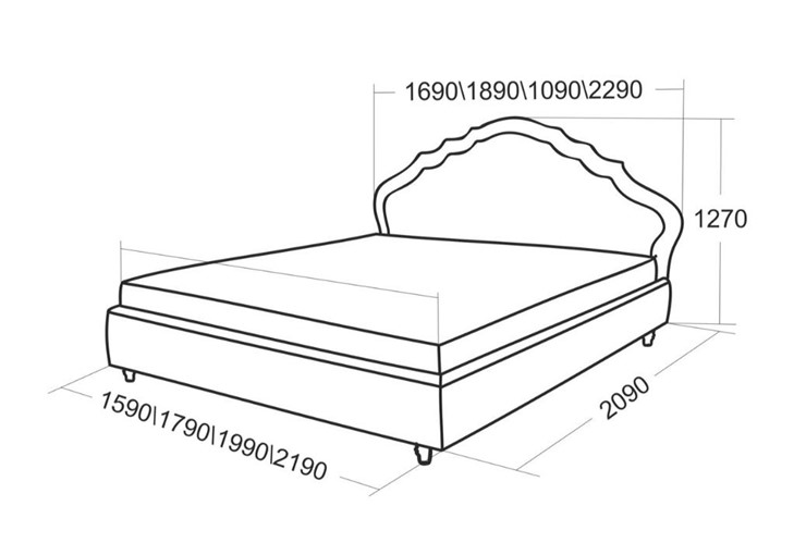 Кровать в спальню Эмануэль 2090 в Петрозаводске - изображение 4