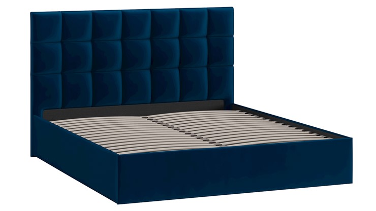 Кровать 2-спальная Эмбер тип 1 (Велюр Confetti Blue) в Петрозаводске - изображение 1