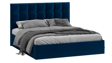 Кровать 2-спальная Эмбер тип 1 (Велюр Confetti Blue) в Петрозаводске