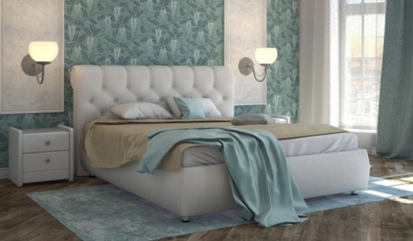 Двуспальная кровать Gondola 100 с ортопедической решеткой 160х190 в Петрозаводске - изображение