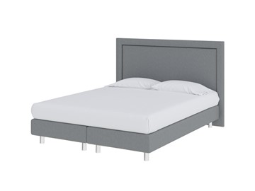 Спальная кровать London Boxspring Elite 160х200, Рогожка (Savana Grey (серый)) в Петрозаводске