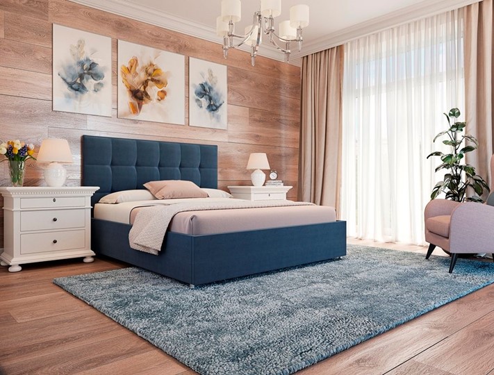 Двуспальная кровать Люкс размер 160*200 с основанием в Петрозаводске - изображение 3