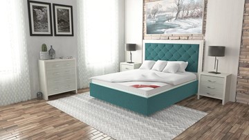 Двуспальная кровать Манхэттен 180х200 (с основанием), с высотой спинки - 140 см в Петрозаводске - предосмотр 6