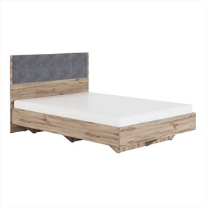 Кровать 2-спальная Николь (мод.1.3) 1,6 серый текстиль, с ортопедическим основанием в Петрозаводске