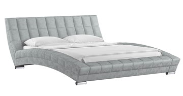 Спальная кровать Оливия 160 арт. Дарлинг грей сандал (светло-серый) с основанием в Петрозаводске