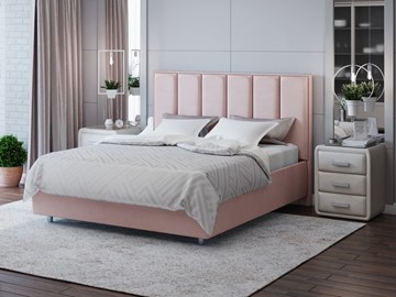 Двуспальная кровать Routa 180х200, Велюр (Ultra Розовый мусс) в Петрозаводске
