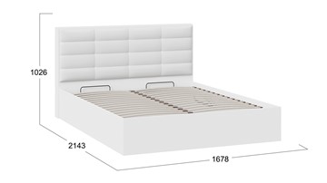 Кровать с подъемным механизмом Агата тип 1 (Белый) в Петрозаводске - предосмотр 3