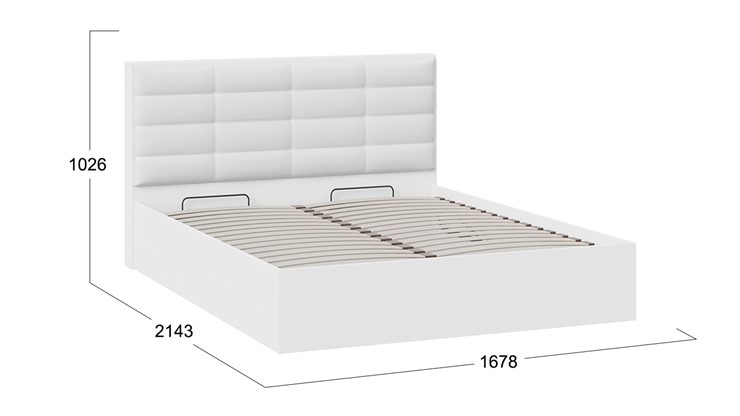 Кровать с подъемным механизмом Агата тип 1 (Белый) в Петрозаводске - изображение 3