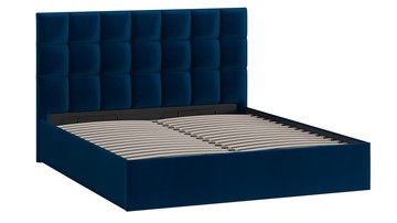Двуспальная кровать с подъемным механизмом Эмбер (Велюр Confetti Blue) в Петрозаводске - предосмотр 1