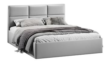 Кровать спальная с подъемным механизмом Стелла тип 1 (Велюр Confetti Silver) в Петрозаводске - предосмотр