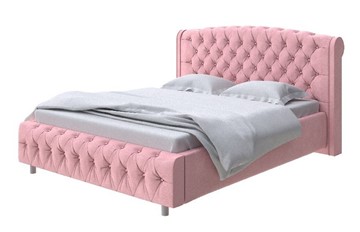 Кровать в спальню Salvatore 180x200, Велюр (Casa Жемчужно-розовый) в Петрозаводске