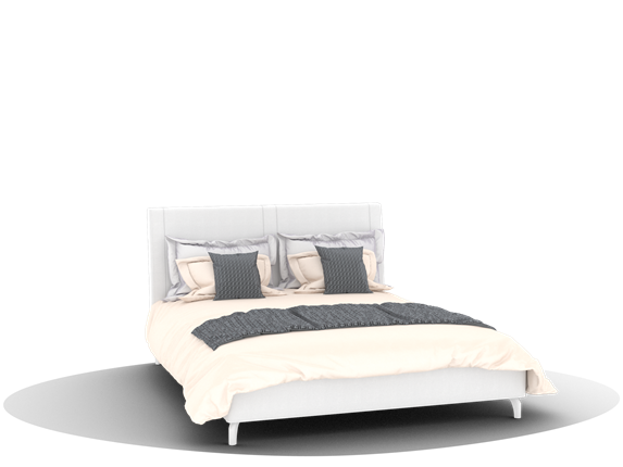 Спальная кровать Siena (КМ-01, 1600) под ПМ в Петрозаводске - изображение