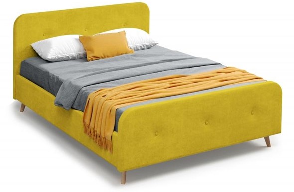 Кровать в спальню Сиерра 1600 (без основания) Торонто горчица в Петрозаводске - изображение