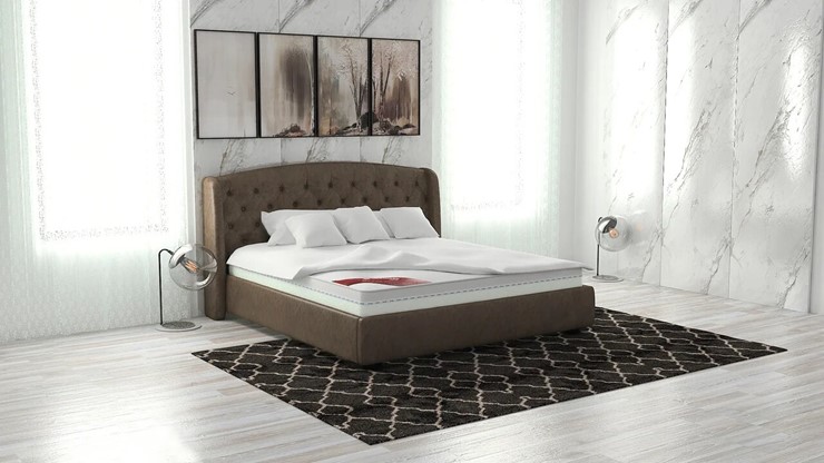 Двуспальная кровать Сильва 180х200 (с основанием) в Петрозаводске - изображение 11