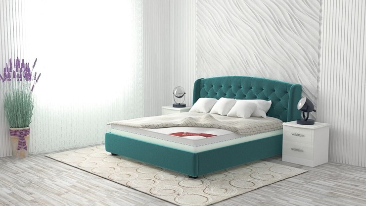 Двуспальная кровать Сильва 180х200 (с основанием) в Петрозаводске - изображение 8