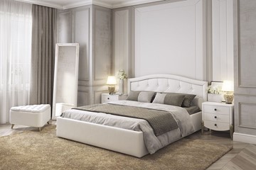 Кровать в спальню Верона 1,6 белый (экокожа) в Петрозаводске - предосмотр 3