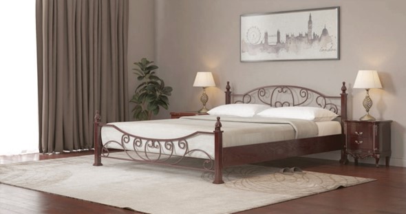 Кровать 2-спальная Барон 160*200 с основанием в Петрозаводске - изображение