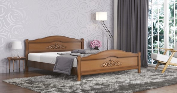 Спальная кровать Анастасия 140*195 с основанием в Петрозаводске - изображение