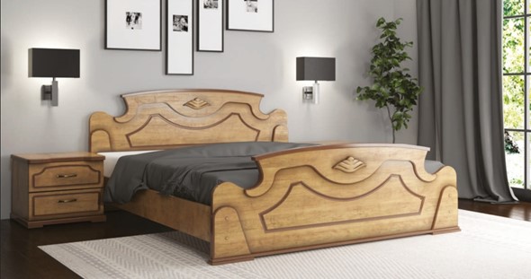 Кровать спальная Грация 160*190 с основанием в Петрозаводске - изображение
