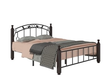 Кровать в спальню Гарда 5, 140х200, черная в Петрозаводске - предосмотр 1
